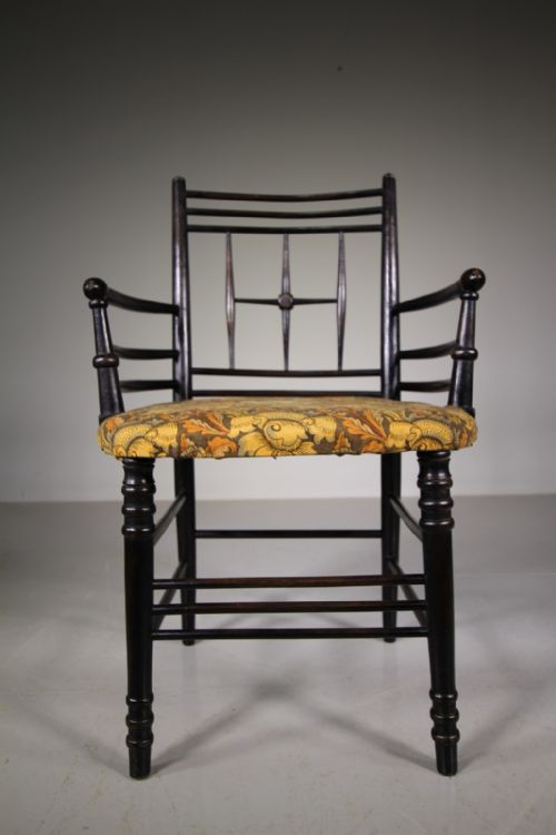 19th Century Antique William Morris Sussex Armchair