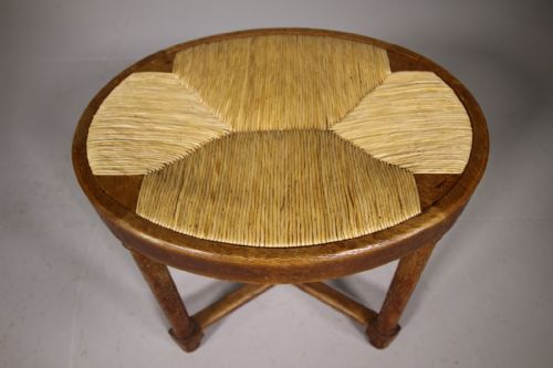 Rare Heals Antique Oak Tilden Range Oval Stool