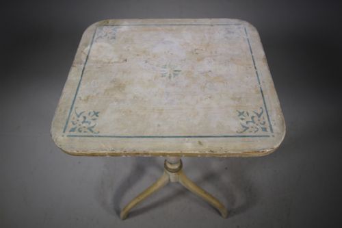 English Regency Original Painted Pine Antique Side Table
