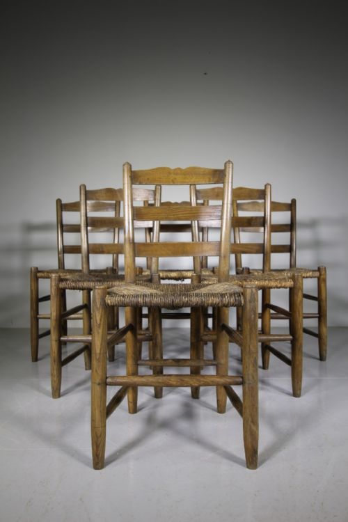 Set of Six Edwardian Antique Dining Chairs by Gordon Russell