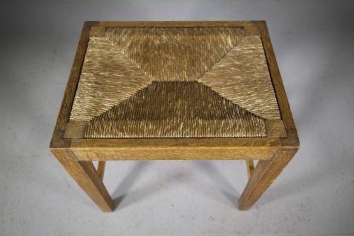 Edwardian Heals Antique Oak Stool