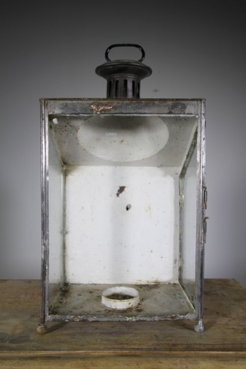 19th Century English Antique Tin Wall Lantern