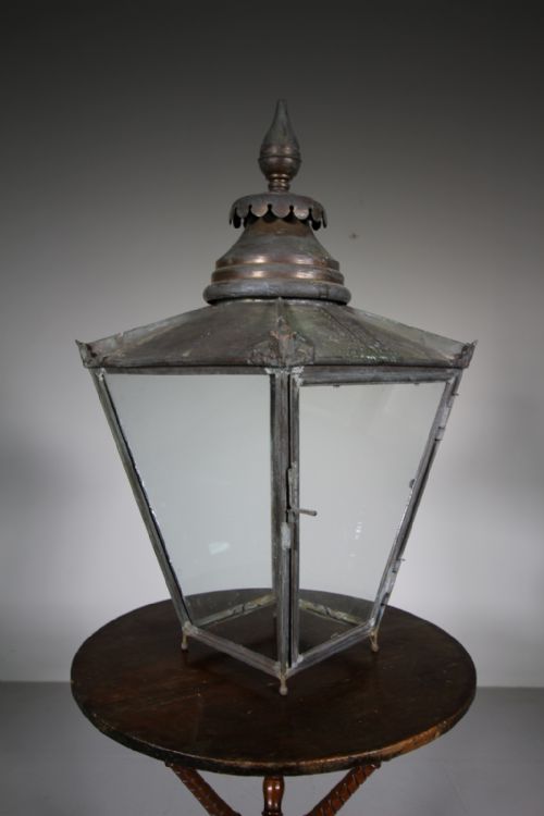 English 19th Century Antique Copper Lantern