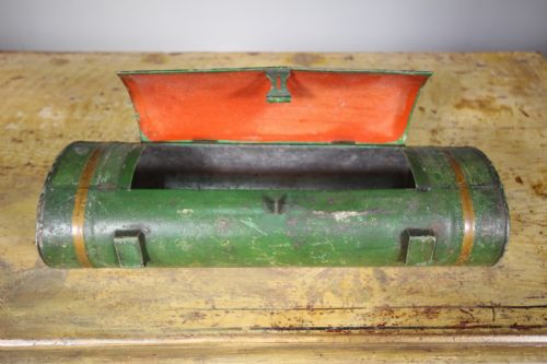 English Antique Toleware Taper & Candle Box