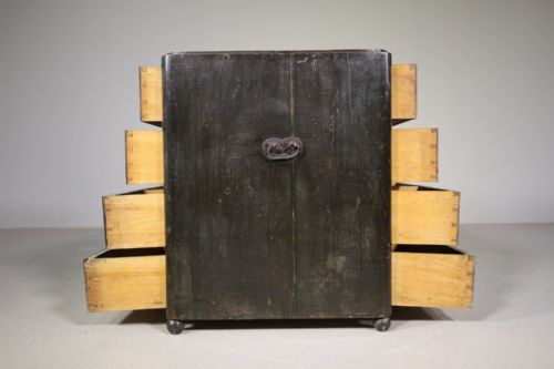 Georgian English Double Sided Antique Chest in Paint