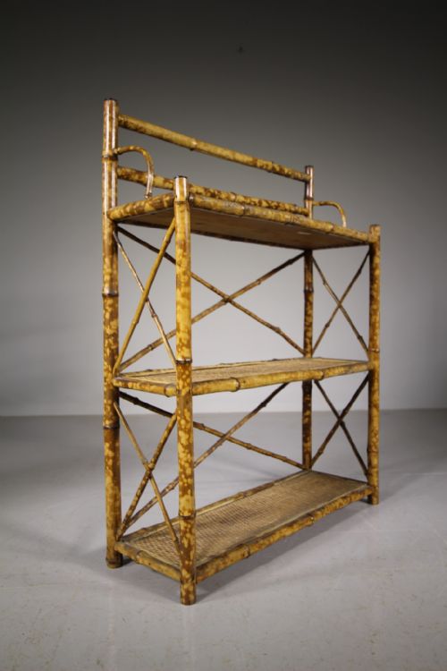 19th Century English Antique Bamboo Wall Shelves
