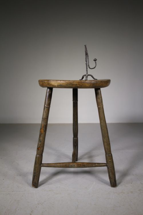 Welsh 18th Century Antique Dairy Cricket Table
