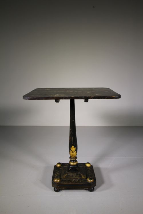 Regency Antique Table in Original Chinoiserie Decoration