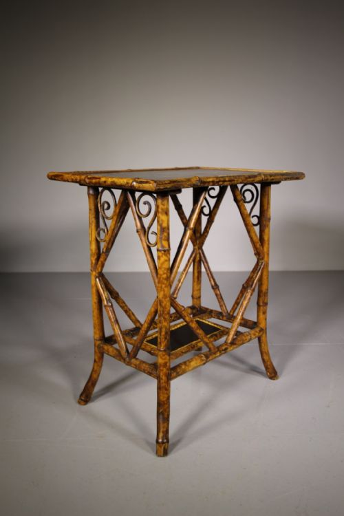 Super 19th Century Antique Bamboo Table