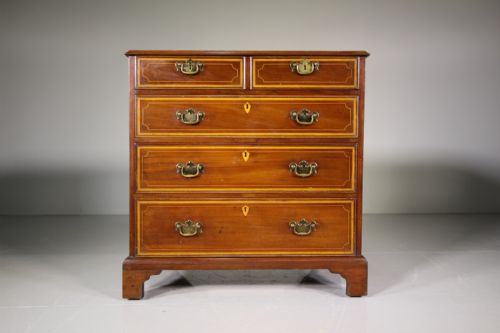 Small Georgian Antique Mahogany Chest of Drawers