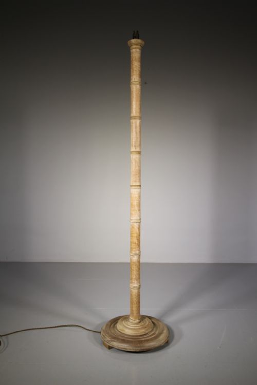 Edwardian Antique Simulated Bamboo Floor Lamp