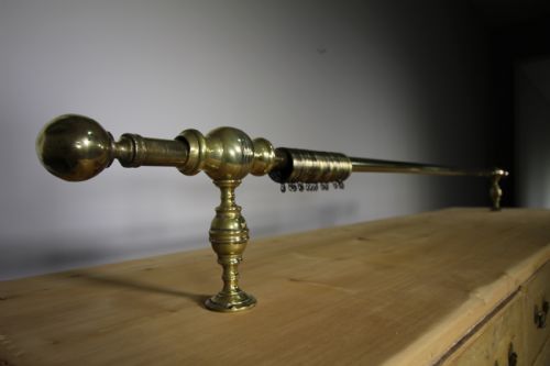 19th Century Antique Brass Range Pole