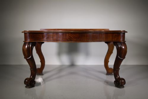 Oversized English Antique Mahogany Console Table