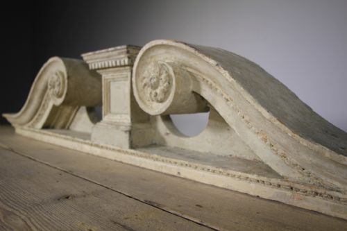 Fabulous Georgian Antique Door Pediment in Original Paint