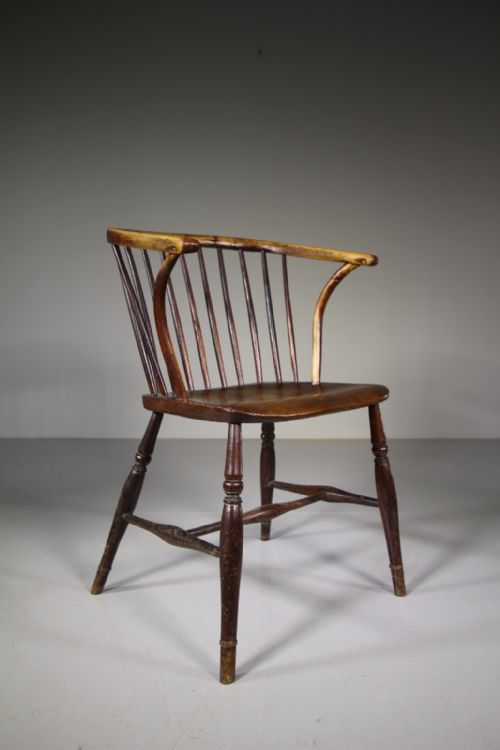Rare Model Thames Valley Antique Stick Back Windsor Chair