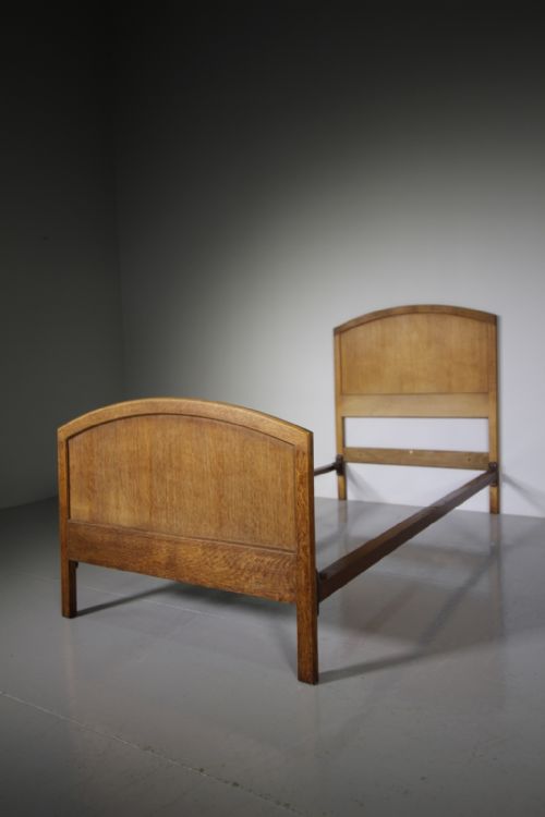 Heals of London Oak 1920'S Single Bed
