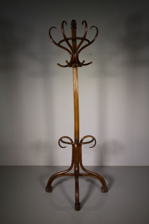 Edwardian Antique Bentwood Coat Stand - Flat Back
