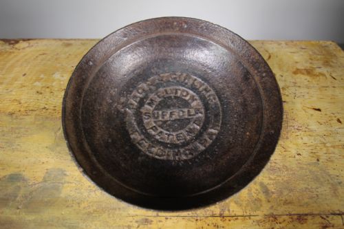 19th Century Suffolk Antique Iron Feeding Bowl
