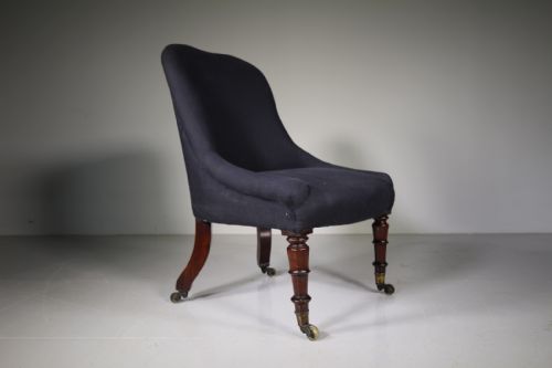 Regency Englsh Antique Upholstered Side Chair