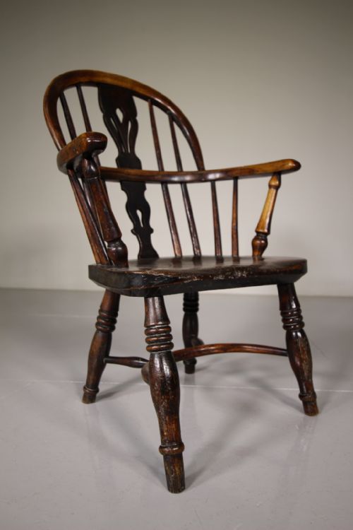 Rare Childs Antique Windsor Chair by Elizabeth Gabbitass