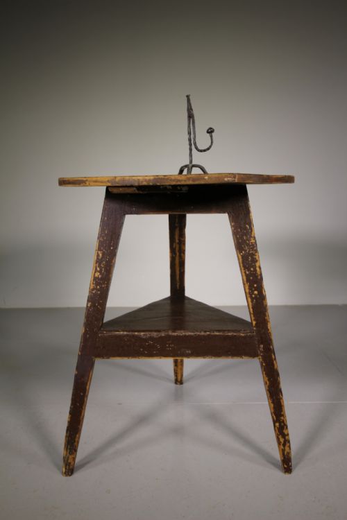 Early Welsh Antique Cricket Table in Original Paint