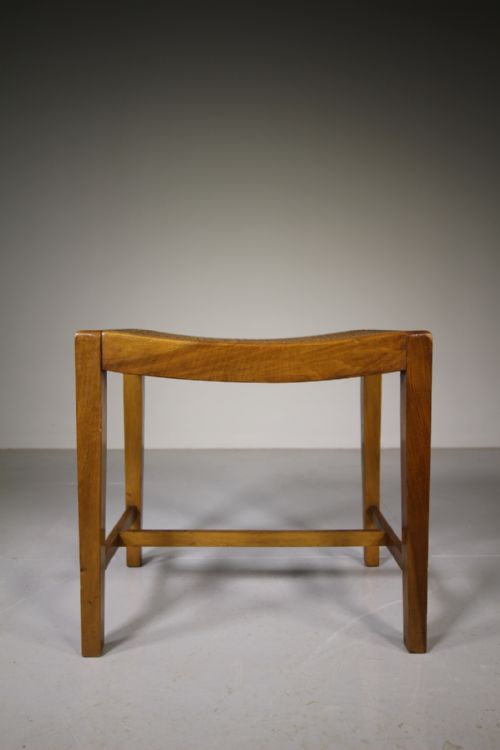 Heals Antique Walnut Stool