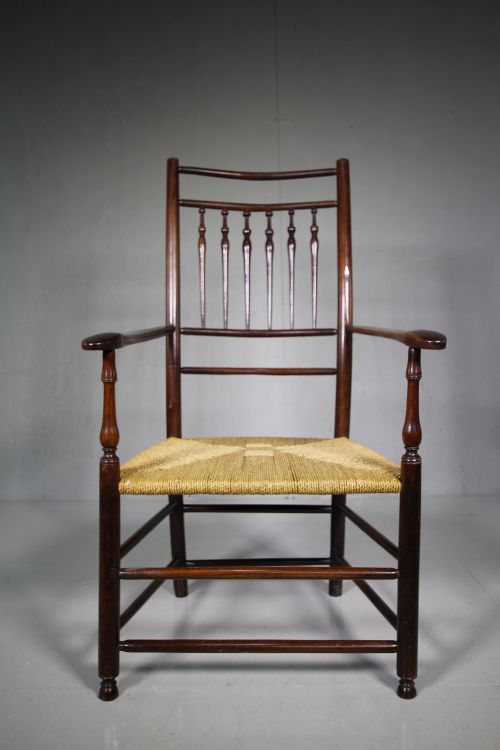 Beautiful 19th Century Antique Country Armchair