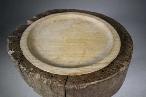 English 19th Century Antique Sycamore Platter