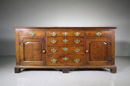 18th Century Yorkshire Atique Oak Dresser Base