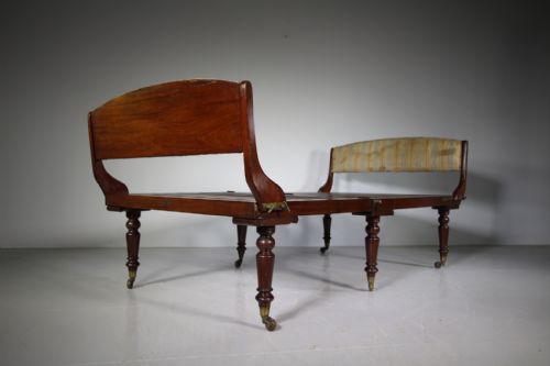 19th Century Antique Campaign Bed by John Ward
