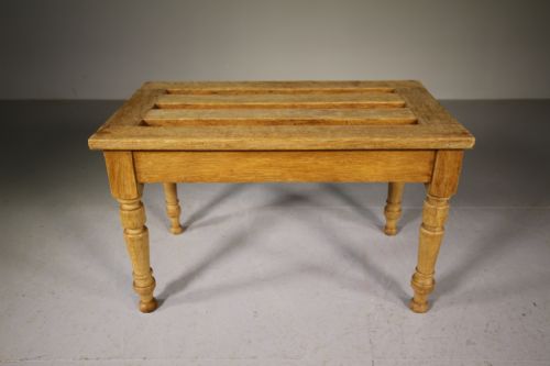 English 19th Century Antique Oak Luggage Rack