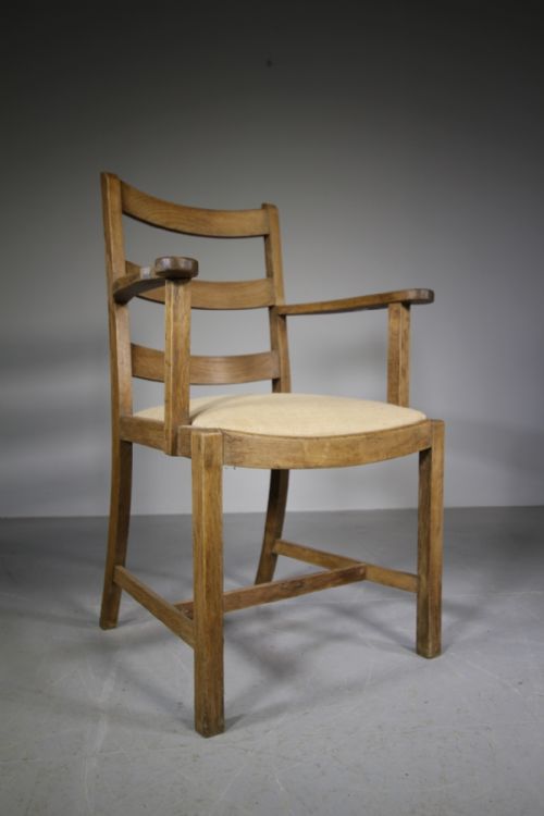 Heals of London 1920'S Oak Armchair