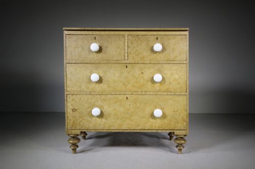 Regency Original Painted Pine Antique Chest of Drawers