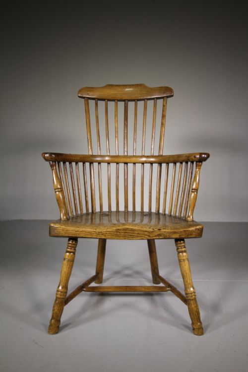 18th Century Antique Welsh Stick Back Windsor Armchair