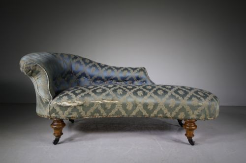 English Antique Upholstered Daybed by Robson & Sons