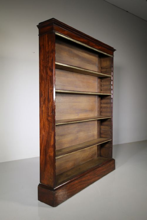 Regency Antique High Quality Mahogany & Bronze Bookcase
