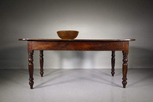 Beautiful Late Georgian Antique Elm Tavern Dining Table