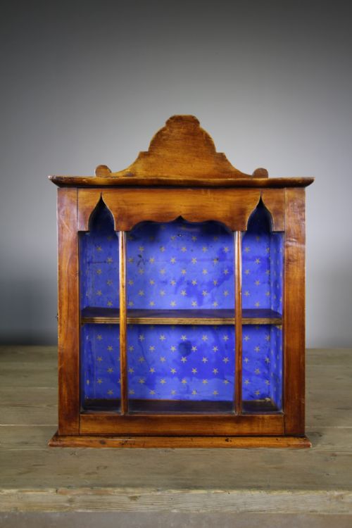Beautiful 19th Century Antique Fruitwood Wall Cabinet