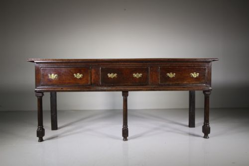 English 17th Century Antique Period Oak Dresser