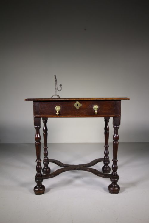 Late 17th Century Antique Period Oak Side Table