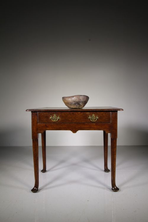 English 18th Century Antique Oak Low Boy Table

