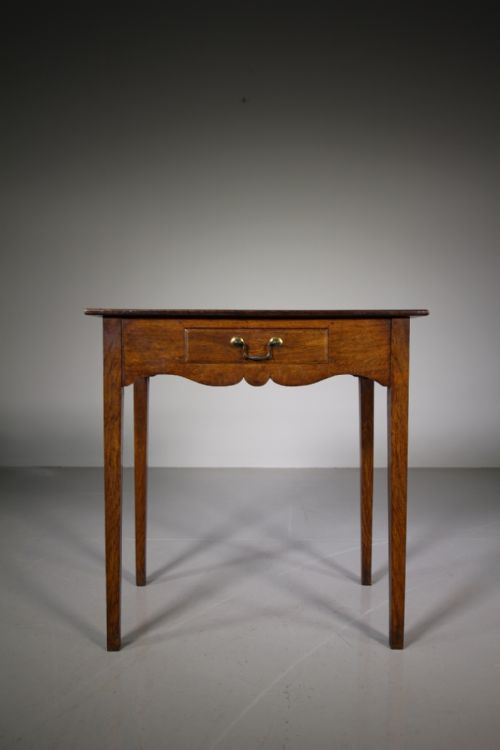 19th Century Antique Oak Side Table Interesting Provenance
