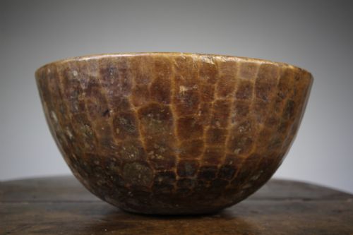 English Antique Sycamore Turned Dairy Bowl