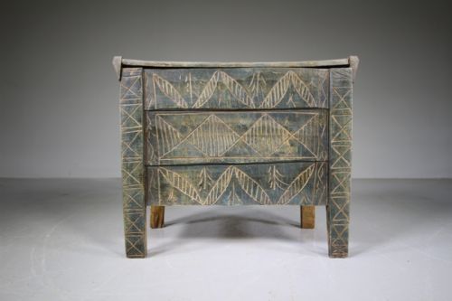 Original Painted 19th Century Antique Coffer
