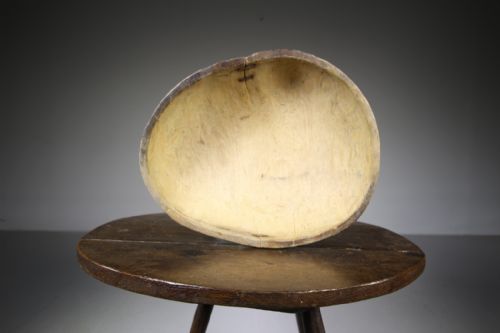 Early 19th Century Swedish Antique Root Bowl Dated 1816