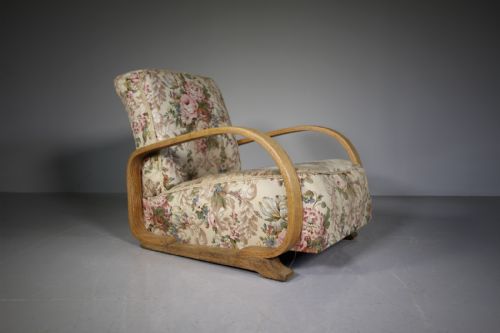 Heals of London 1930'S Oak Modernist Armchair