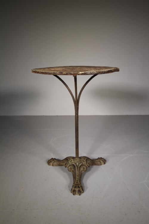19th Century Cast Iron Round Table
