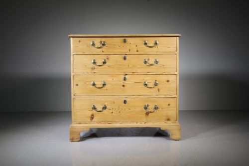 English Georgian Antique Pine Chest of Drawers