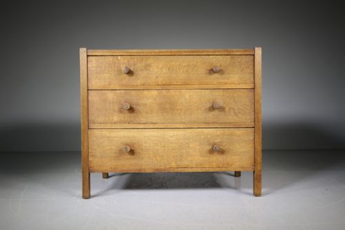 Heals Antique Oak Letchworth Chest of Drawers