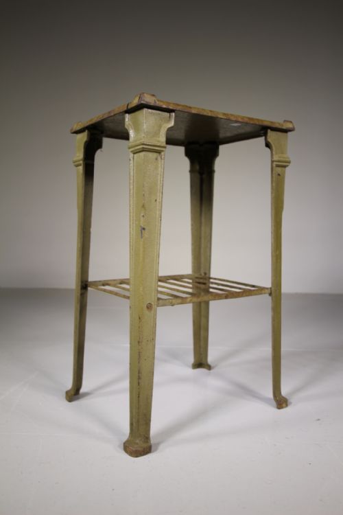 English 19th Century Antique Cast Iron Side Table